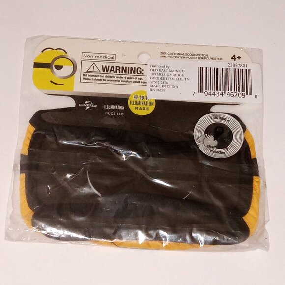 ๐ฏ 10 for $10 / Kids Age 4+ Minions Face Mask - Picture 2 of 3